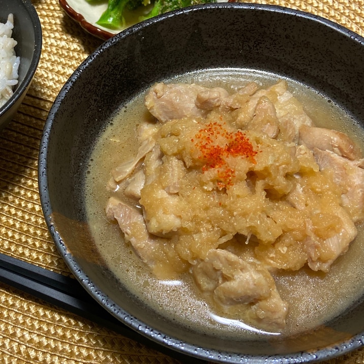 鶏もも肉のみぞれ煮